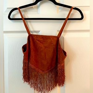Fringe crop top